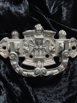 Image of Grandes poignées de cercueil "sablier ailé" // début 1900