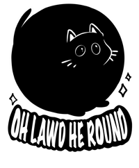 Image 2 of Studio Purr: LAWD HE ROUND Sticker