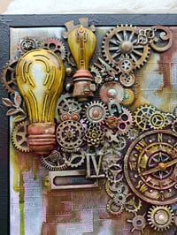 Image 2 of STEAMPUNK FRAMED CANVAS