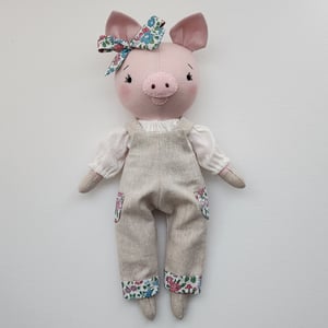 Image of Piggy Doll Sewing Pattern and Tutorial - 14 Inch Doll