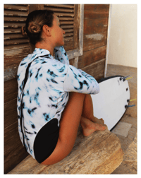 Image 2 of Animal tie dye short wetsuit