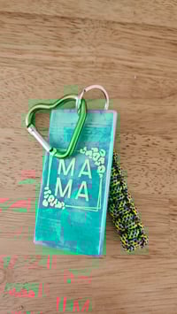 Porte-clés MAMA vert