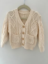 Image 1 of Cotton V-Neck Baby Cardigan