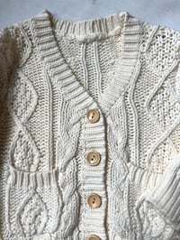 Image 3 of Cotton V-Neck Baby Cardigan