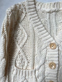 Image 4 of Cotton V-Neck Baby Cardigan