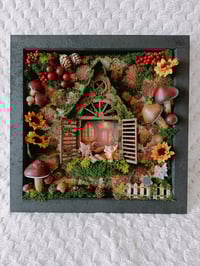 Image 1 of HANDMADE FAIRY GARDEN WITH LIGHTS