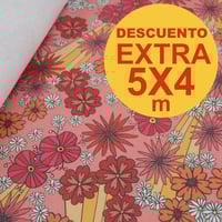 Image 1 of TELA FLORES ROSAS