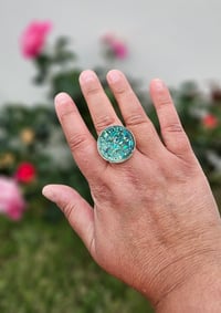 Image 5 of Bague Ormeaux vert (ARG925)