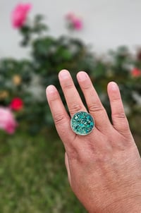 Image 6 of Bague Ormeaux vert (ARG925)