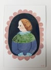 Jane ~ Original mini portrait painting