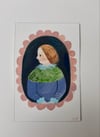 Jane ~ Original mini portrait painting