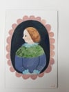 Jane ~ Original mini portrait painting