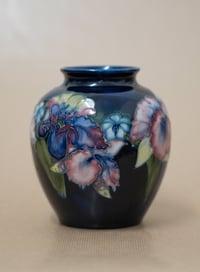 Image 1 of Circa 1930's William Moorcroft Vase - Floral Iris / Orchid Pattern
