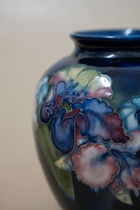 Image 2 of Circa 1930's William Moorcroft Vase - Floral Iris / Orchid Pattern