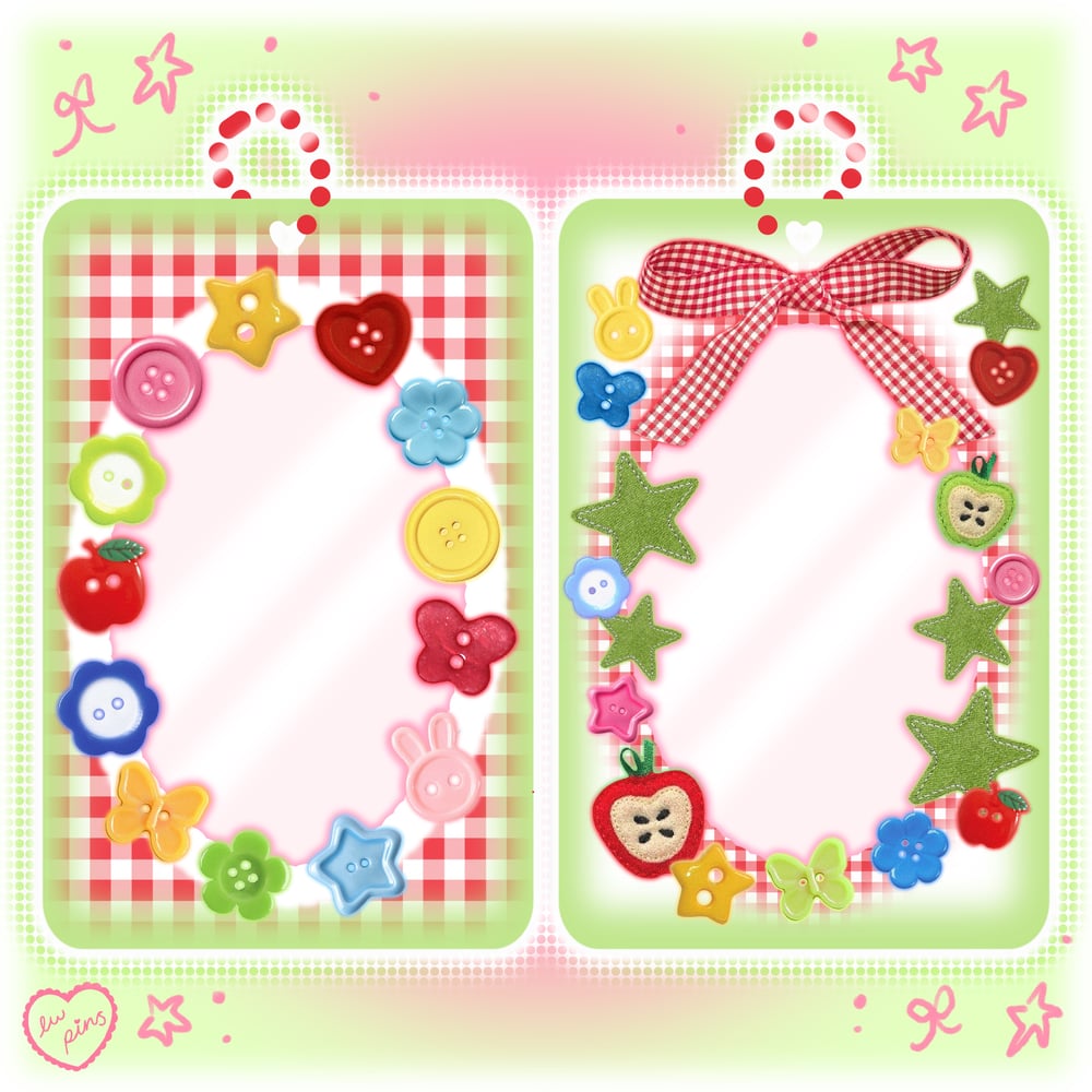 PREORDER: Button Double Sided Acrylic Photocard Holder