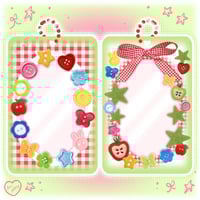 Image 2 of Button Double Sided Acrylic Photocard Holder