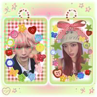 Image 3 of Button Double Sided Acrylic Photocard Holder