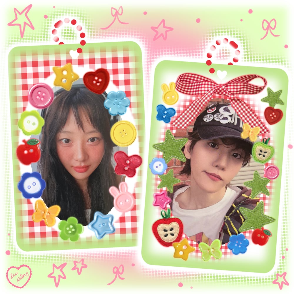 PREORDER: Button Double Sided Acrylic Photocard Holder
