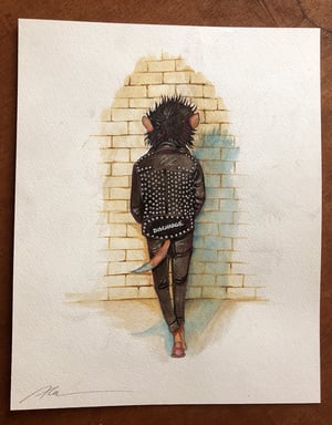 Image of '`Discharge" original watercolour