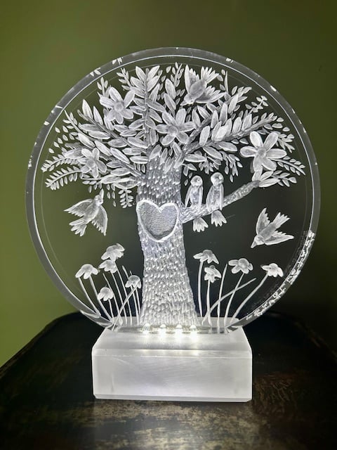 Image of Light Up Joyce Francis Tree Lamps