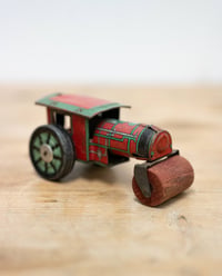 Image 1 of Vintage 1950's Tin Plate Steam Roller Made by Glamtoys