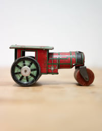 Image 2 of Vintage 1950's Tin Plate Steam Roller Made by Glamtoys