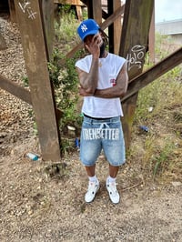 Image 1 of  OG “Distressed Rhinestone” Jorts 2.0