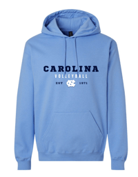 Image 1 of Carolina Volleyball Est. Hoodie (Blue)