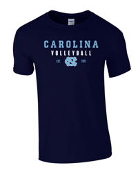 Carolina Volleyball Est. Tee (Navy)