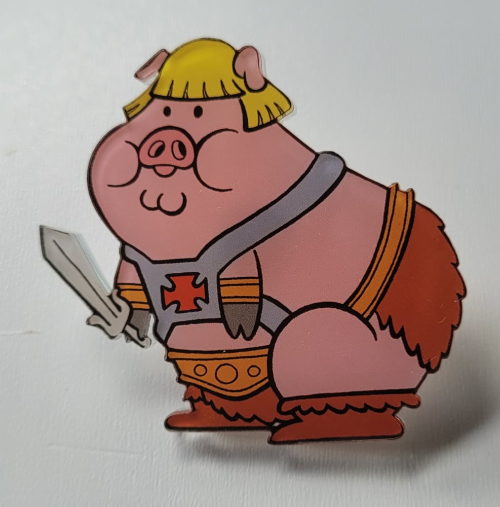 Image of He-Ham Acrylic Pin.
