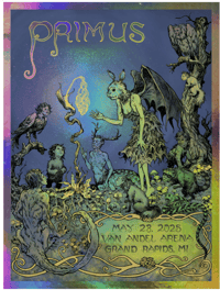 Image 1 of  Primus Poster FOIL EDITION 2025 Grand Rapids, Michigan