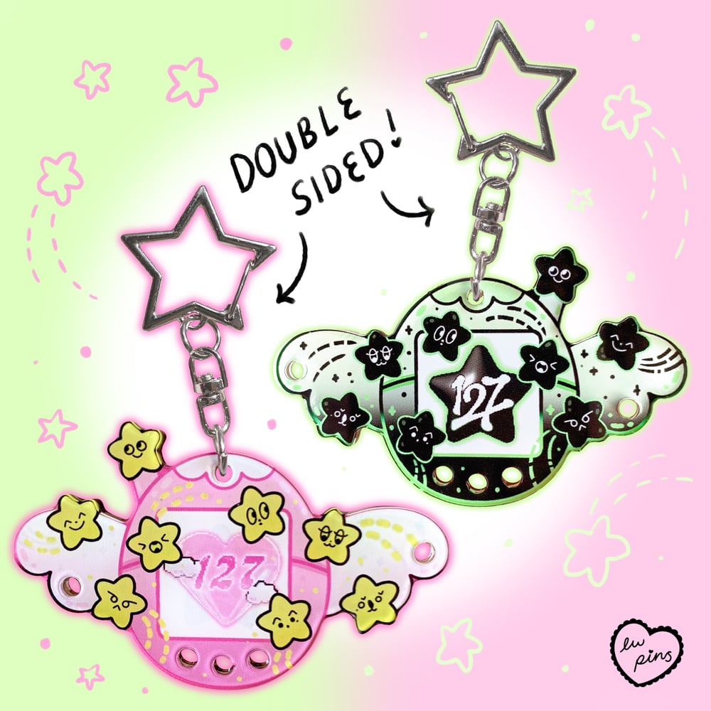 127 Tamagotchi Star Keychain Holder