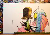 FISHING ORIGINAL ART SIGNED