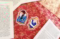 Image 2 of Red, white and royal blue  [Bookmark & Sticker]