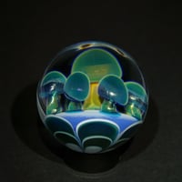 Image 5 of Six Mushroom Cluster Sparkle Green Marble