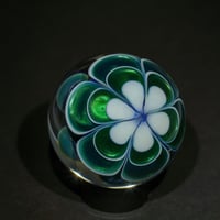 Image 9 of Six Mushroom Cluster Sparkle Green Marble