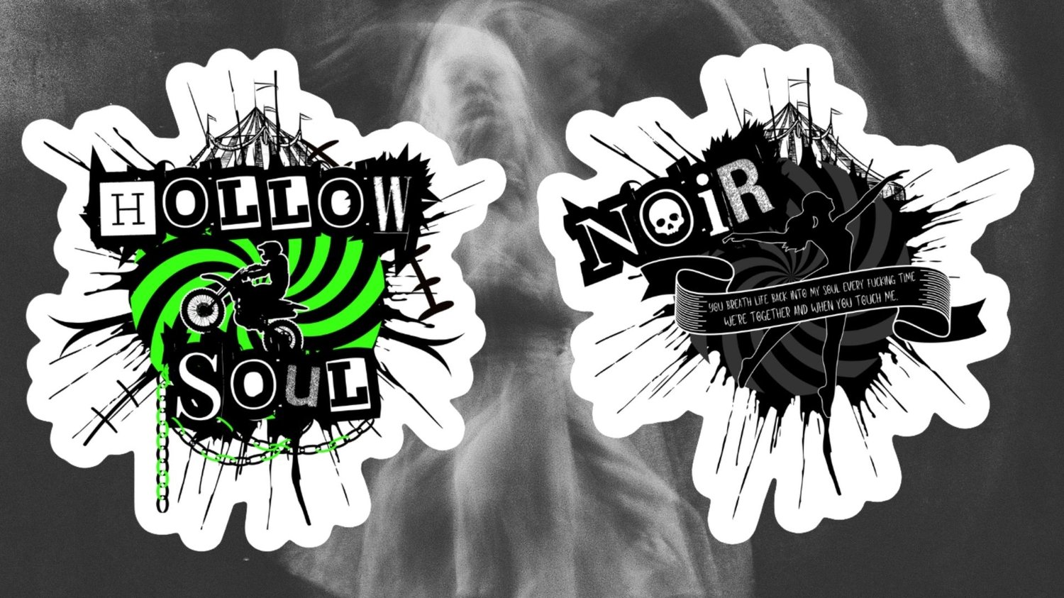 Image of Officially licensed Jodie King The hollows 9 vinyl sticker pack 