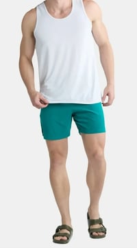 Image 1 of Men's versatile chill and swim shorts, Teal!