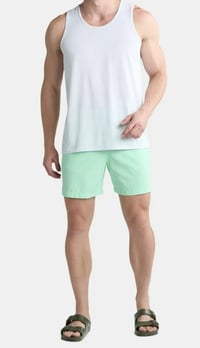 Image 3 of Men's versatile chill and swim shorts, Icy green!