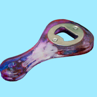 Image 1 of Galaxy Purple Bottle Opener