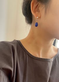 Image 4 of Blue Lapis Drop Earring