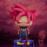 Image 1 of GOD OF DESTRUCTION GOKU SSG DRAGON BALL SUPER CUSTOM FUNKO POP
