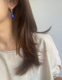 Image 5 of Blue Lapis Drop Earring
