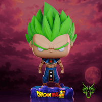 Image 1 of GOD OF DESTRUCTION VEGETA LSSJ DRAGON BALL SUPER CUSTOM FUNKO POP