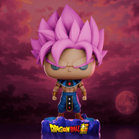 Image 1 of GOD OF DESTRUCTION GOKU ROSE DRAGON BALL SUPER CUSTOM FUNKO POP