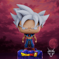 Image 1 of GOD OF DESTRUCTION GOKU ULTRA INSTINCT DRAGON BALL SUPER CUSTOM FUNKO POP