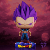 Image 1 of GOD OF DESTRUCTION VEGETA ULTRA EGO DRAGON BALL SUPER CUSTOM FUNKO POP