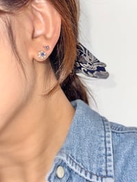 Image 5 of Mini Blue Sapphire Stud