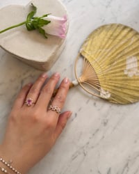 Image 8 of Rosette Pink Sapphire Ring