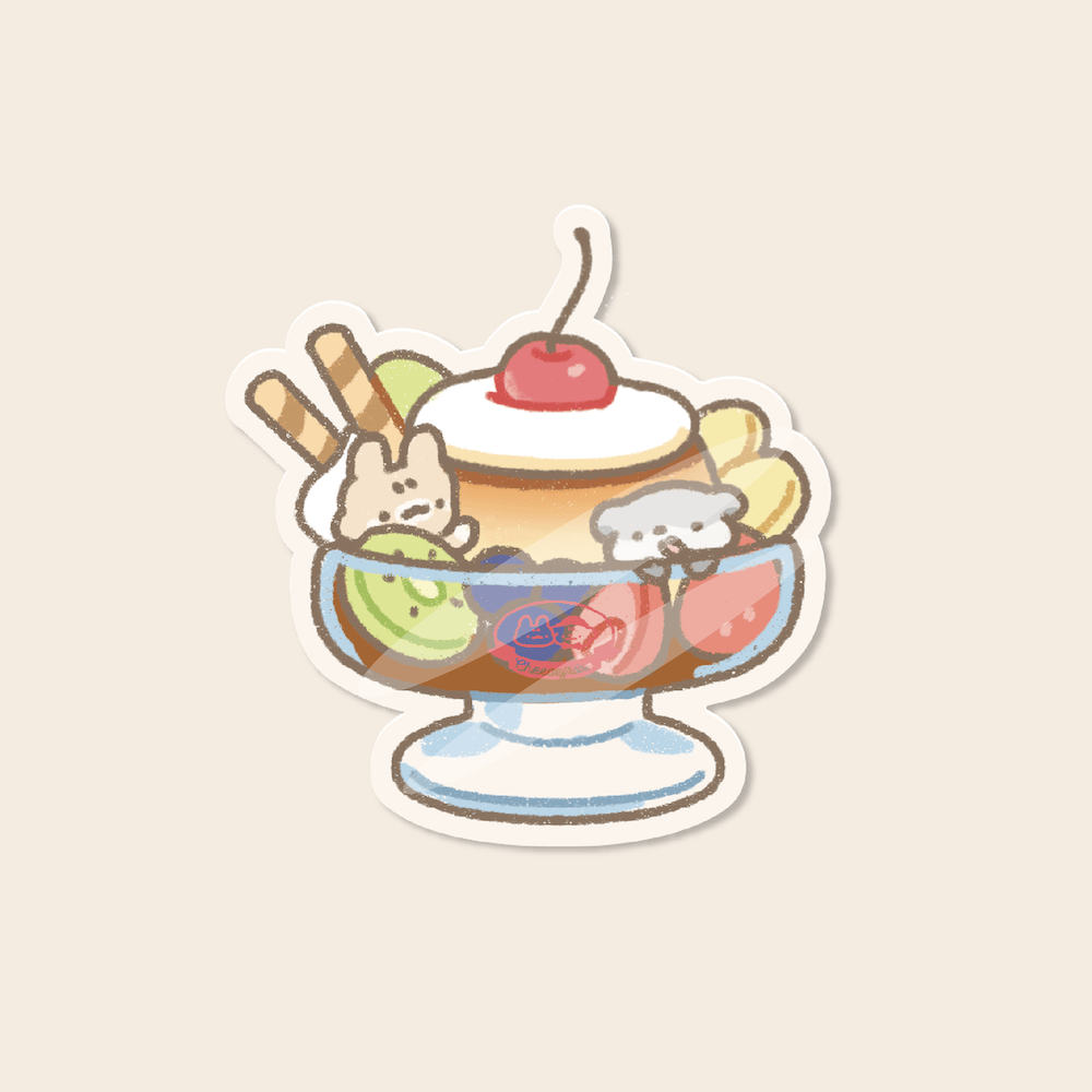 Image of PUDDING GLASS STICKER